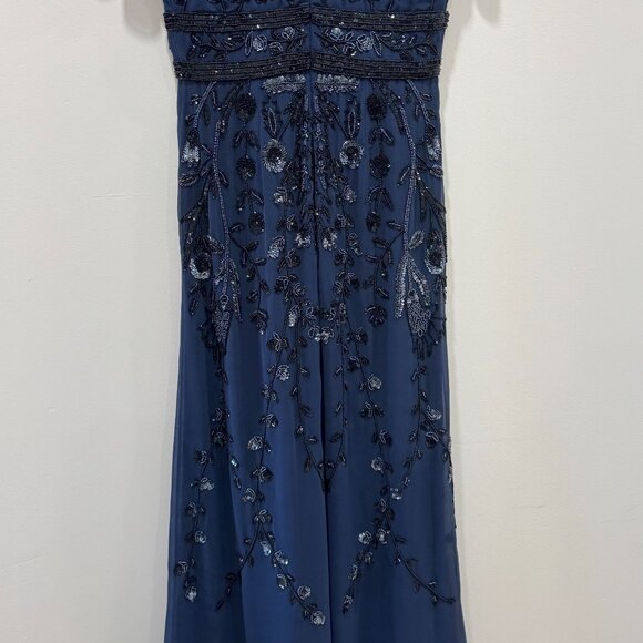 AIDAN MATTOX - EMBROIDERED NIGHT GOWN - SIZE 4 - Picture 5 of 6